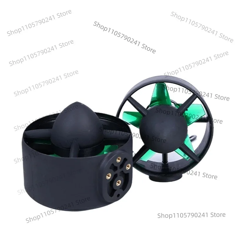 800W ROV Underwater Propeller 24-48V 10A 130N Thrust, Brushless Waterproof Thruster for Fishing Boat Kayak Submersible Robot DIY