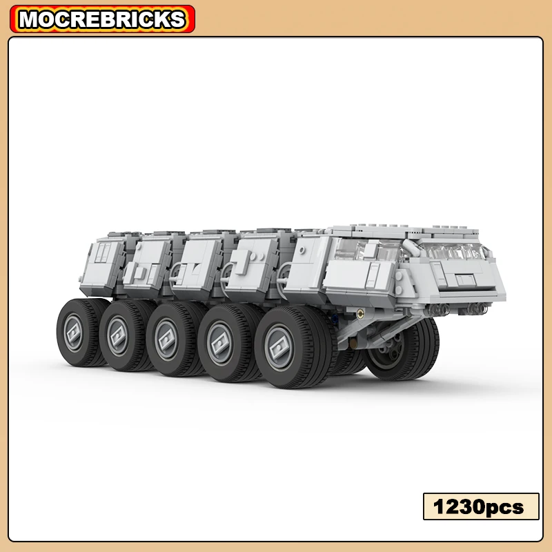 MOC-81539 Space War Dominator Empire Battle Assault Transport Car Juggernaut 5 Building Block Assembly Model Children Brick Toy