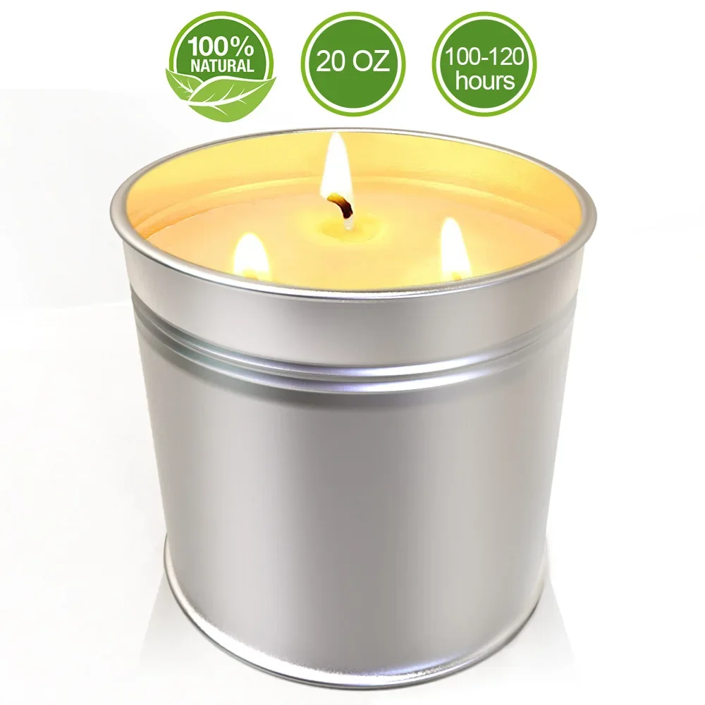 Citronella Candles Outdoor, Jar Candles for Home Scented, Summer Outside Citronella Candles for Outdoor Indoor Garden Patio
