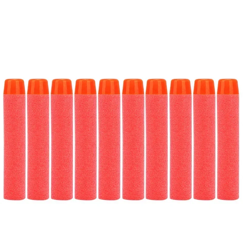 Red Solid Round Head Bullets 7.2cm For Toys Gun N-strike Elite Series Blasters Foam EVA Refill Darts Kids Toy Guns Accessories