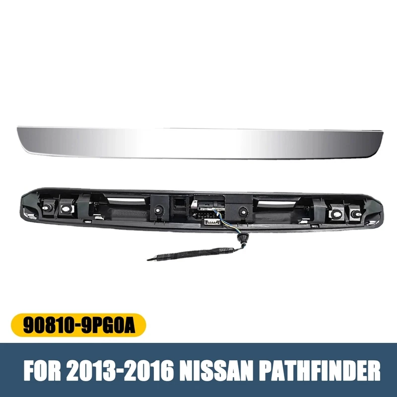 Tail Door Liftgate Chrome Handle Trim 90810PG0A For Nissan Pathfinder SL 3.5L 2013-2016 Rear Lift Gate Handle Moulding