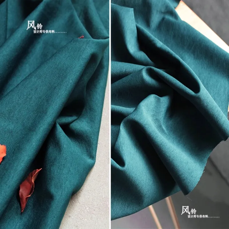 

Sky Blue Anti-wrinkle Cotton Breathable Cloth Anti-Pilling DIY Fabric for Skirts Dresses Winter Coats Suits Designer Quality