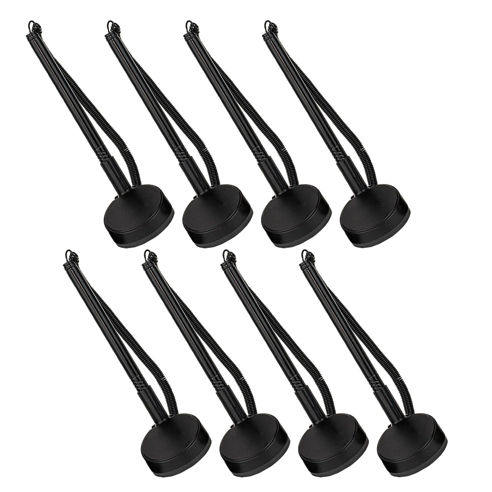

8Pcs Black Security Counter Pens Desktop Holder Signature Pen for Reception Office Guest Book Signing Professional Smooth