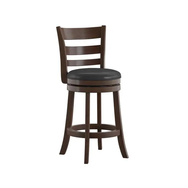 

#Top Rated Swivel Leather Bar High Counter Stool Kitchen Bar Stools