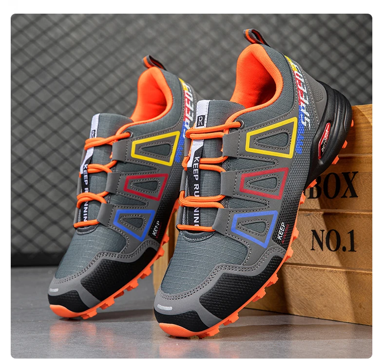 Herren-Radschuhe für Outdoor und Mountainbike, Cross-Country-Radschuhe, Rutschfeste und Verschleißfeste Trainingsschuhe, Wanderschuhe – Detail 14