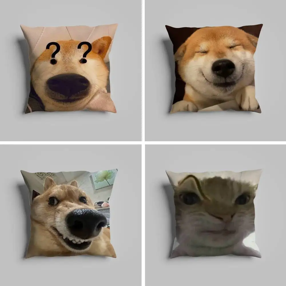 

Abstract Ugly Animal Fun Gift Pillow Case Pillowcase For Car Pillows 60x60 Cushions Luxury Double Sided Cover Home And Decorati