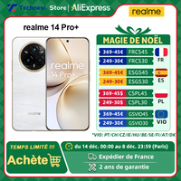Global Version realme 14 Pro+ 5G Smartphone Sony 3X Periscope OIS Camera Snapdragon7s Gen 3 80W SUPERVOOC Charge IP69