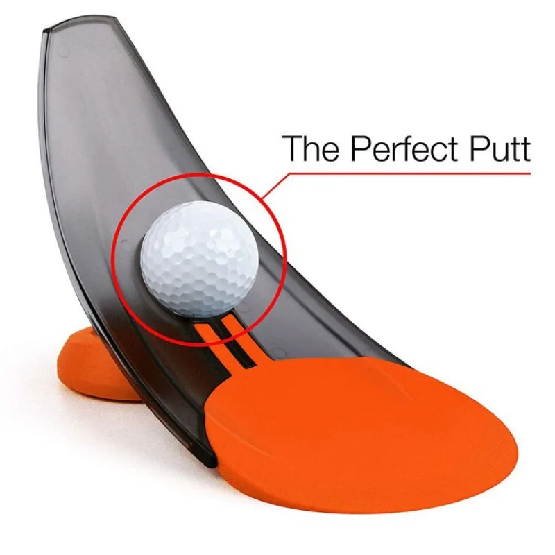 

Golf Putter Practice Tool Alignment Stick Holder Foldable Design Triple Aim Points Spiked Base for Stability Indoors Outdoors