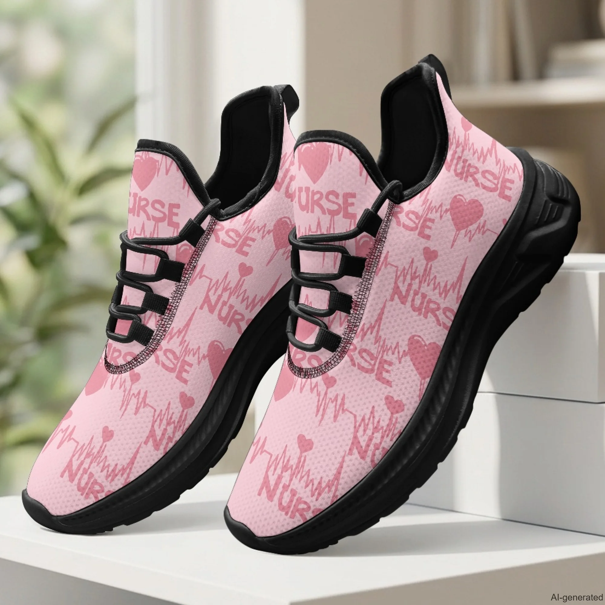 XIXIRIMIDO Womens Walking Shoes Nurse Shoes Nurse Sneakers Mens Gym Sports Casual Fashion Shoes Medical Pattern Shoes 35-48