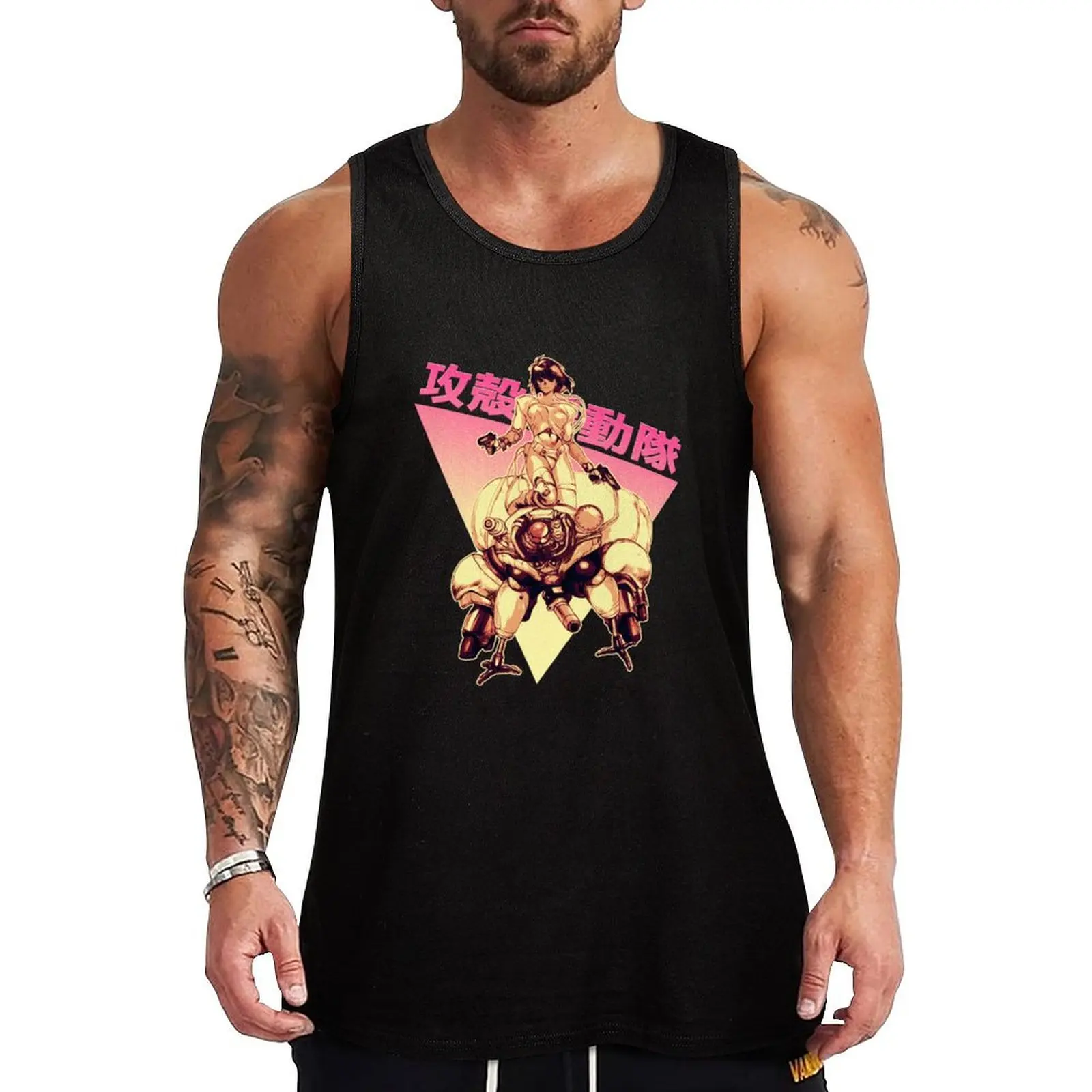 Motoko kusanagi Tank Top Men's fitness t-shirt sleeveless shirt man gym Men's gym clothing