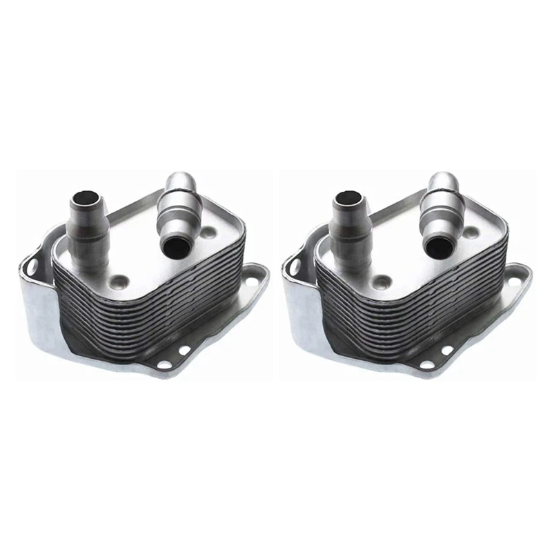 2X Motoroliekoeler 11427508967 Voor Bmw E46 E60 E81 E87 E90 316I 318I X3 X1 11427508967