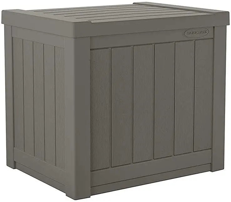 Ss500St 22 Gallon Small Resin Outdoor Patio Storage Deck Box (6 Pack)