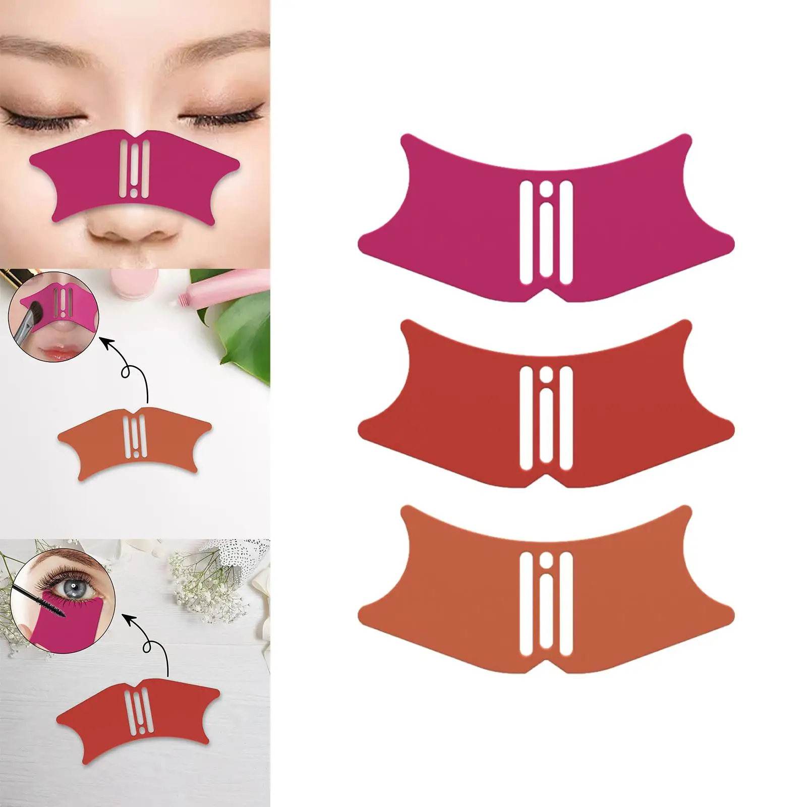 Silicone Stencil Contour Template Nose Contour Stencil Comfortable to Hold for Woman Lightweight Versatile DIY Beauty Tool