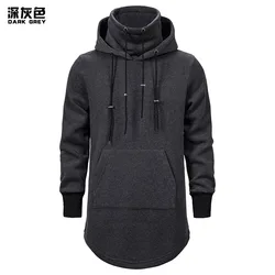 Autumn Men's Sweater Hoodie Long Coat Sweatshirt Korean Fashion Street Fashion Japanese Designer Brand Pullover Christmas Gift