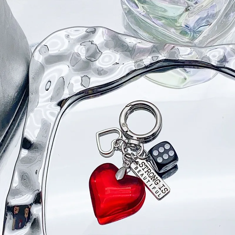 Kreative Liebe Würfel Schlüsselbund Mann Frau Handy Tasche Schlüssel Anhänger Hängen Schmuckstück Beste Freundin Paar Geschenke Schlüsselhalter Zubehör