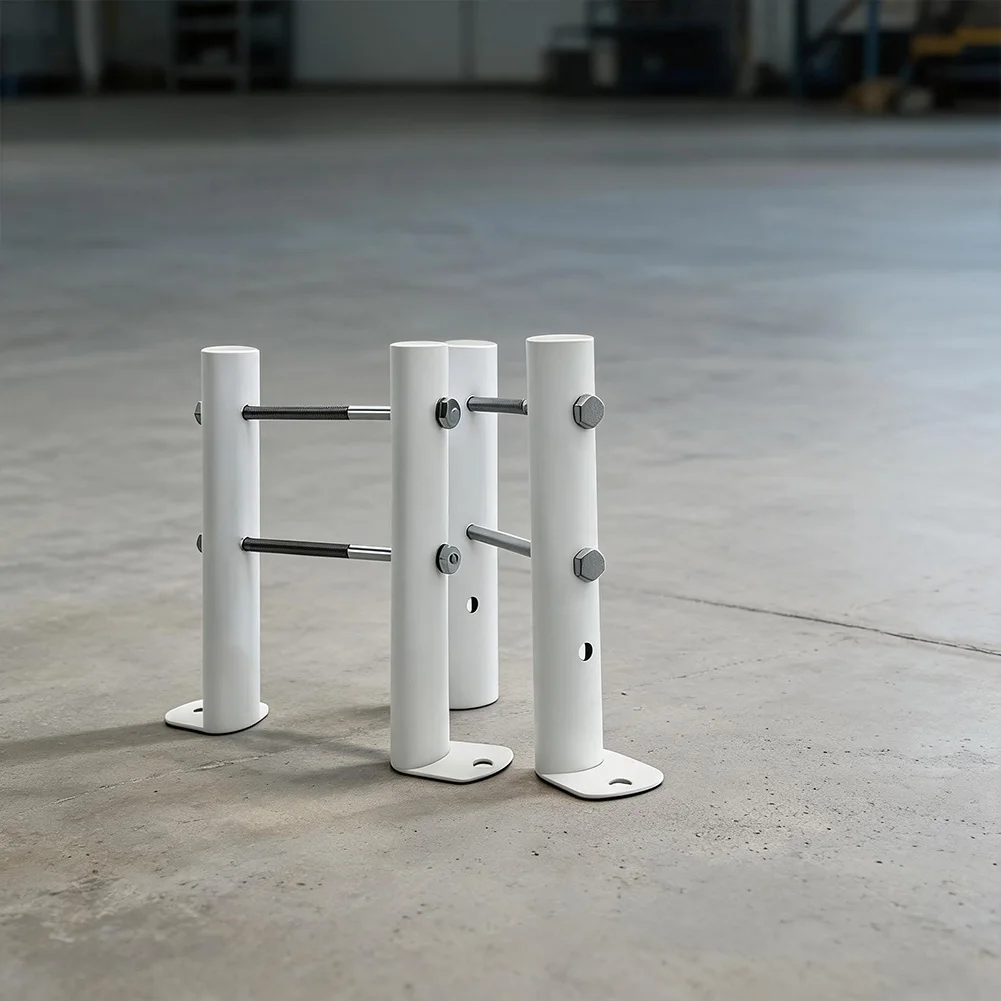 Heavy Steel Radiator Floor Stand 45cm Support Bracket With Screws For Home Heating Stability, Bracket Base