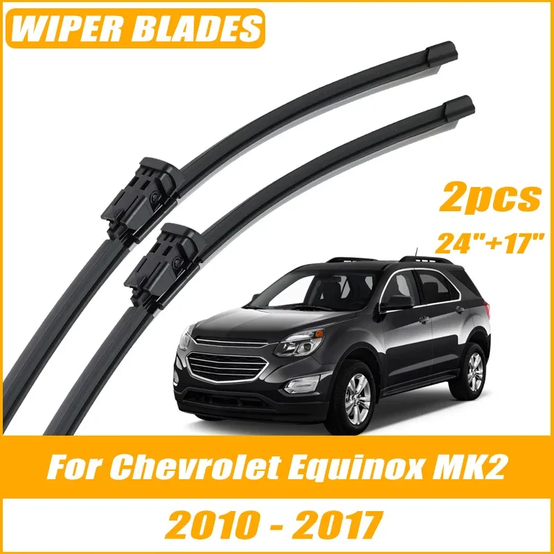 

2pcs Wiper Front Wiper Blades For Chevrolet Equinox MK2 2010-2017 Windshield Windscreen Clean Window Car Rain Brushes 24"+17"