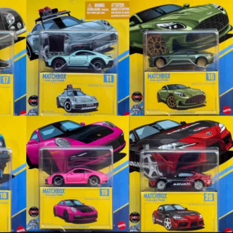 Boîte d'allumettes collectionneurs série Gbj48 Porsche 911 Aston Martin Jeep Fc Toyota Supra Bentley r-type 1/64 moulé sous pression Mini modèle de voiture jouet