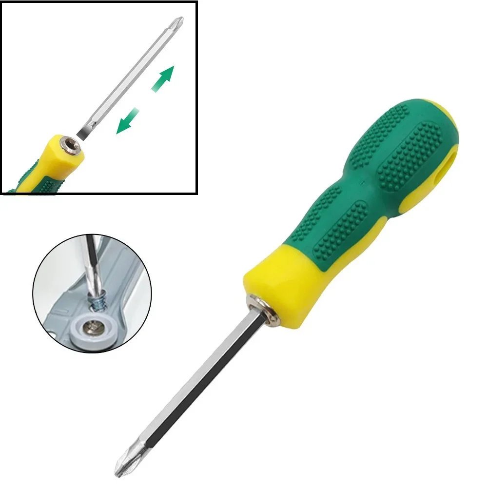 Kitchen Drawer Chrome Vanadium Steel Screwdriver Cross ScrewDriver PH2 SL6 170mm Dual Interchangeable Hand Tool Accessories