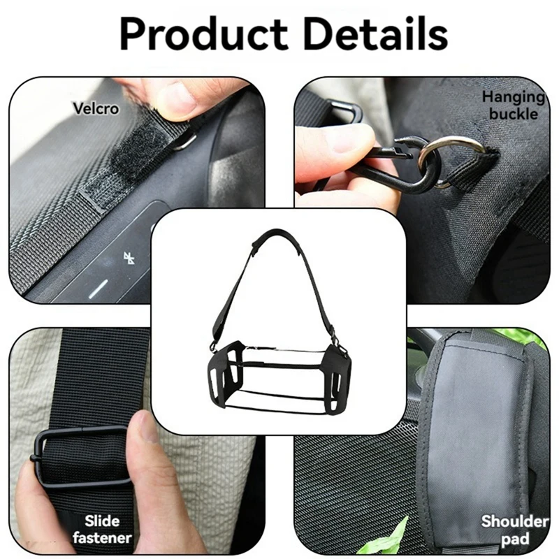 N15R-Travel Case Cover Fall-Proof Carrying Strap Protective Case With Adjustable Shoulder Strap For Tribit Stormbox Blast