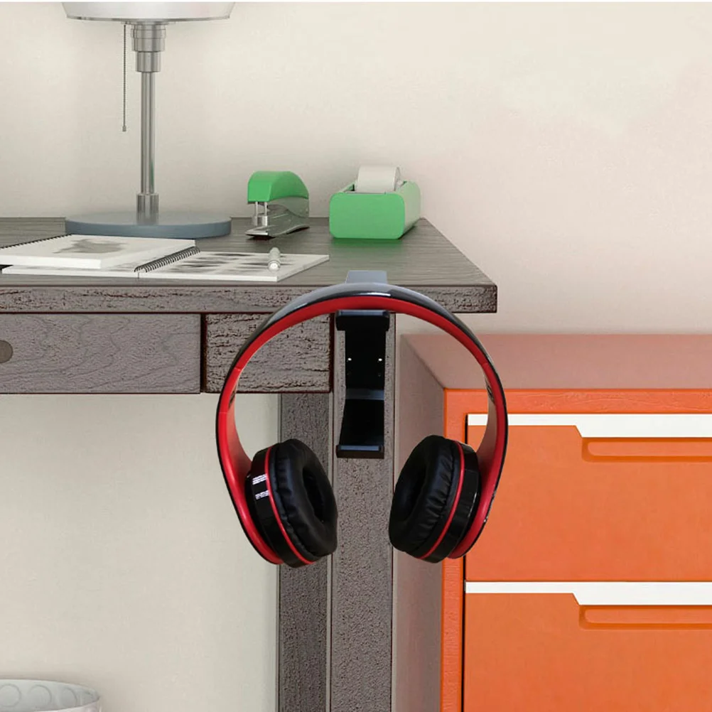 

General Metal Black Headset Hook Lightweight Headphone Holder Prevents Bending Scratches Headset Storage Rack Headphone Rack