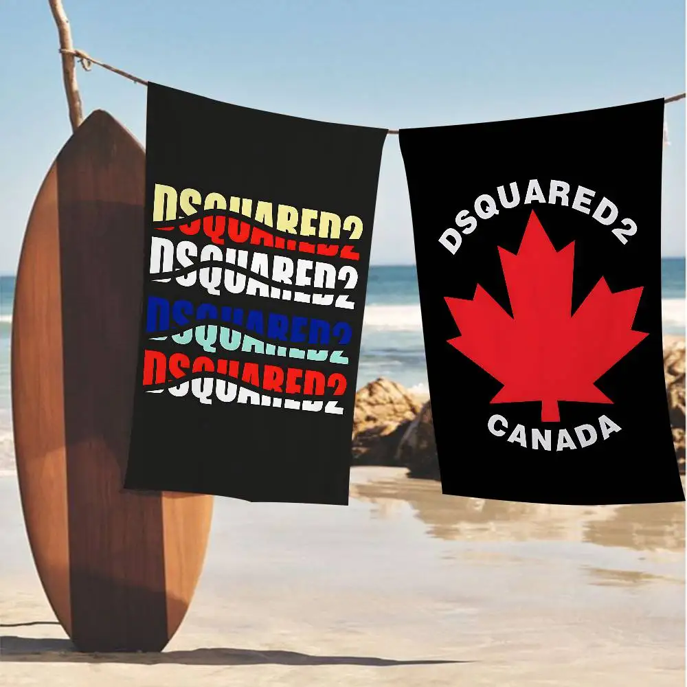 D-d-dsquared2S Пляжное полотенце Красочные банные полотенца для девочек из микрофибры Быстросохнущее на заказ без песка Пляж Йога Спа Тренажерный зал Бассейн