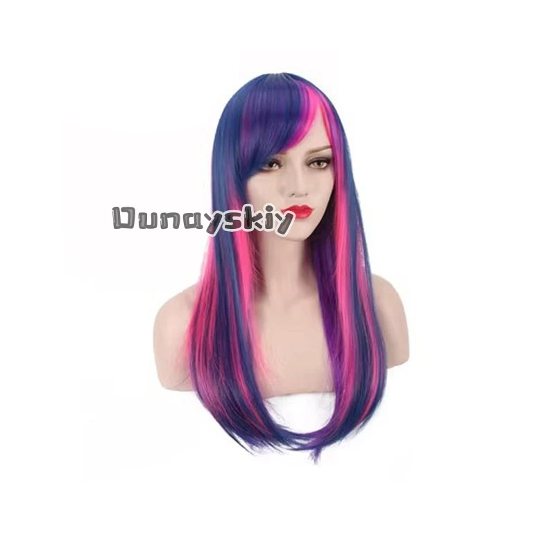 Twilight Sparkle Pinkie Pie Fluttershy Wig Dress Anime Cosplay Costume Halloween Carnival Party Uniform Outfits for Women - view 6