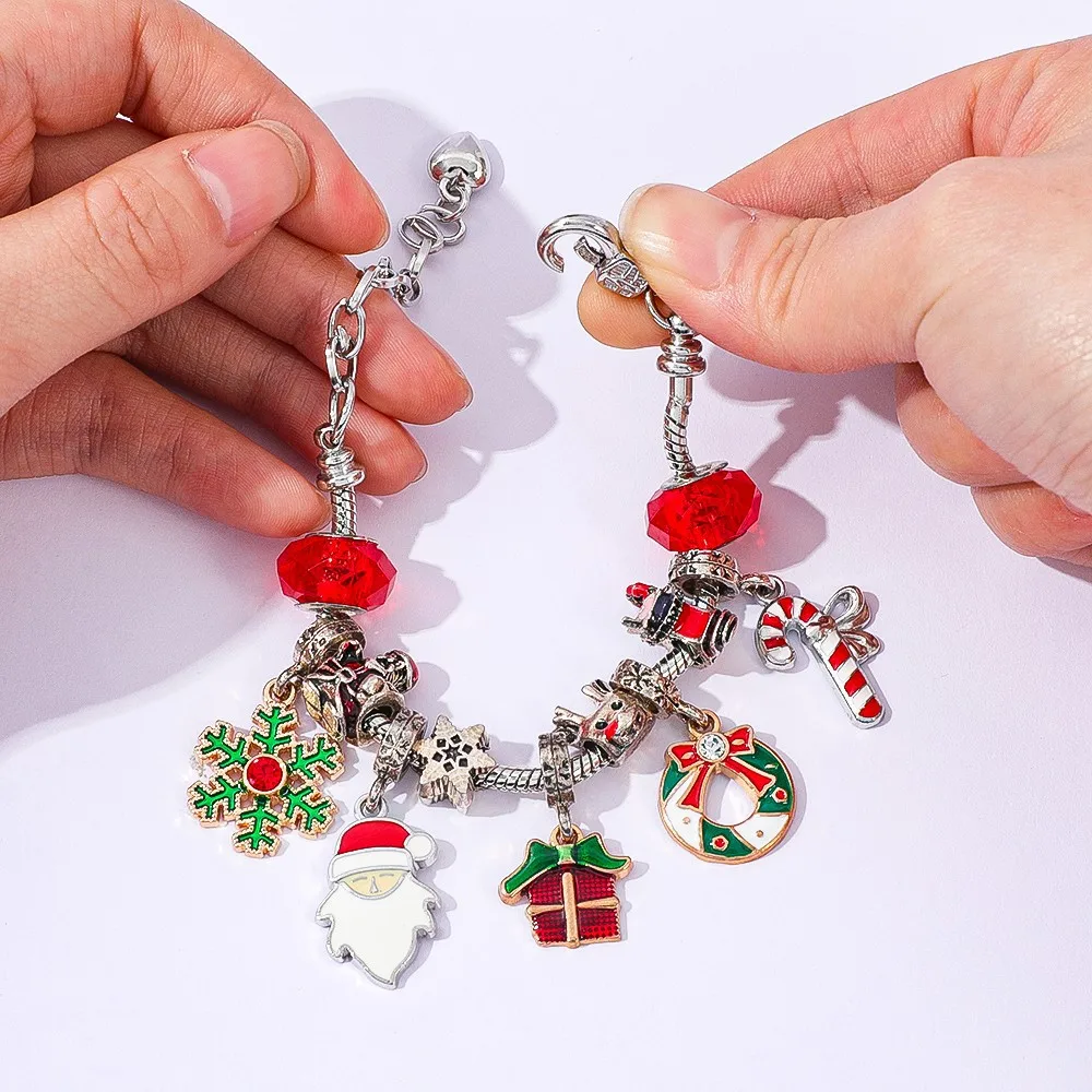 عيد الميلاد ماجيك تقويم القدوم سوار 24 يوم العد التنازلي صندوق أعمى سحر مفاجأة يومية DIY ملحق هدية للأطفال والمراهقين