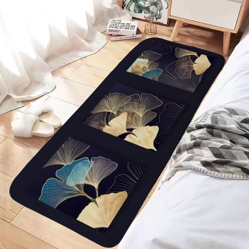 

Ginkgo Biloba Leaves Carpet for Kitchen Mats Rug Mat Floor Bath Mat Rugs Foot Door Bathroom Prayer Non-slip House Entrance Home