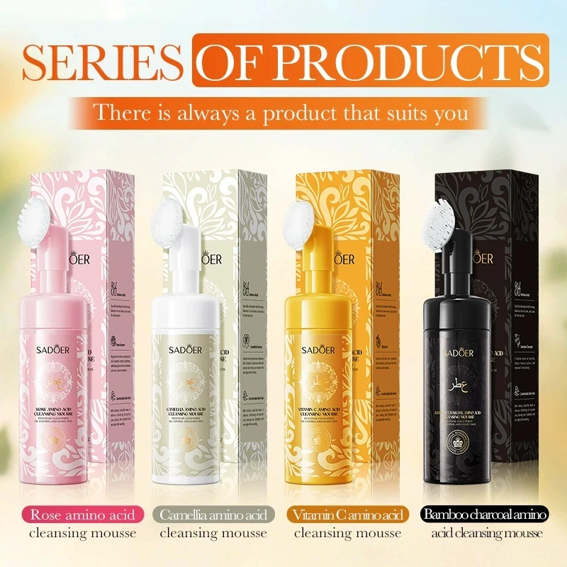 150ml Rose Amino Acid Cleansing Mousse, Refreshing Cleansing, Deep Cleansing of the Skin, Gentle and Non-Irritating