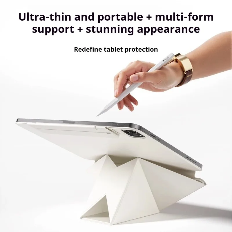 ZOYU Magnetic Case for iPad Air 4/5/7/8th Gen, for iPad 10/11th /Pro 11 12.9 13 M2 M3 Mini 6/7th , 20+ Multi-Angle Origami Cover view 3