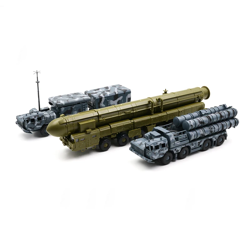 1/72 Modern Military Model Toy S-300 Ballistic Missile System SA-10 Missile Launch Vehicle Tank Truck Car Assemble Puzzle Toys