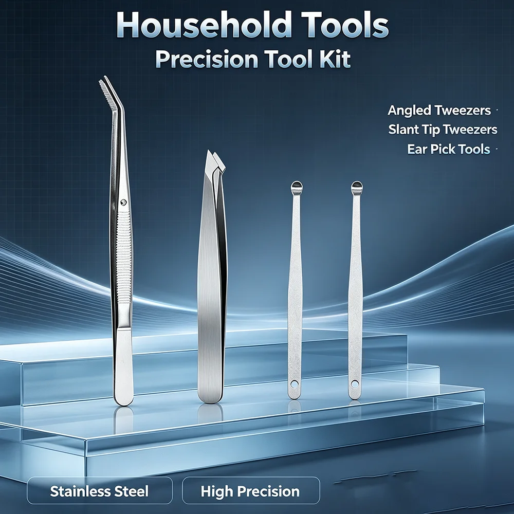 Jewelry Making At Home - Household Stainless Steel Craft Tweezers Precise