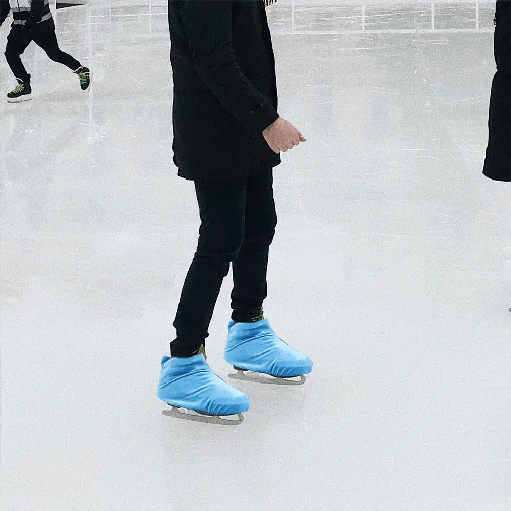 

1 пара чехлов для коньков, износостойкие, эластичные, подходят для роликовых коньков, хоккейных коньков, обуви для катания на льду, портативные защитные аксессуары