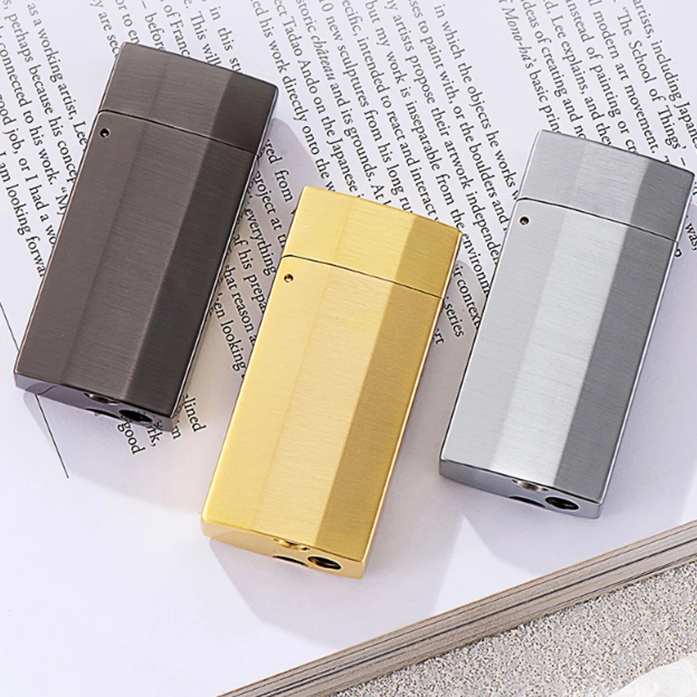 Zinc Alloy Lighter Case For Bic J5 Mini Lighter Vintage Lighter Holder Creative Flip Cover Protective Shell view 5