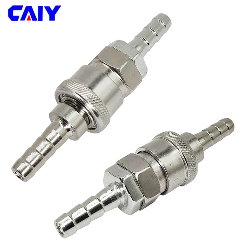 1 par masculino feminino 8mm farpa mangueira de gás bico conector de liberação rápida caravana churrasco sh + ph20