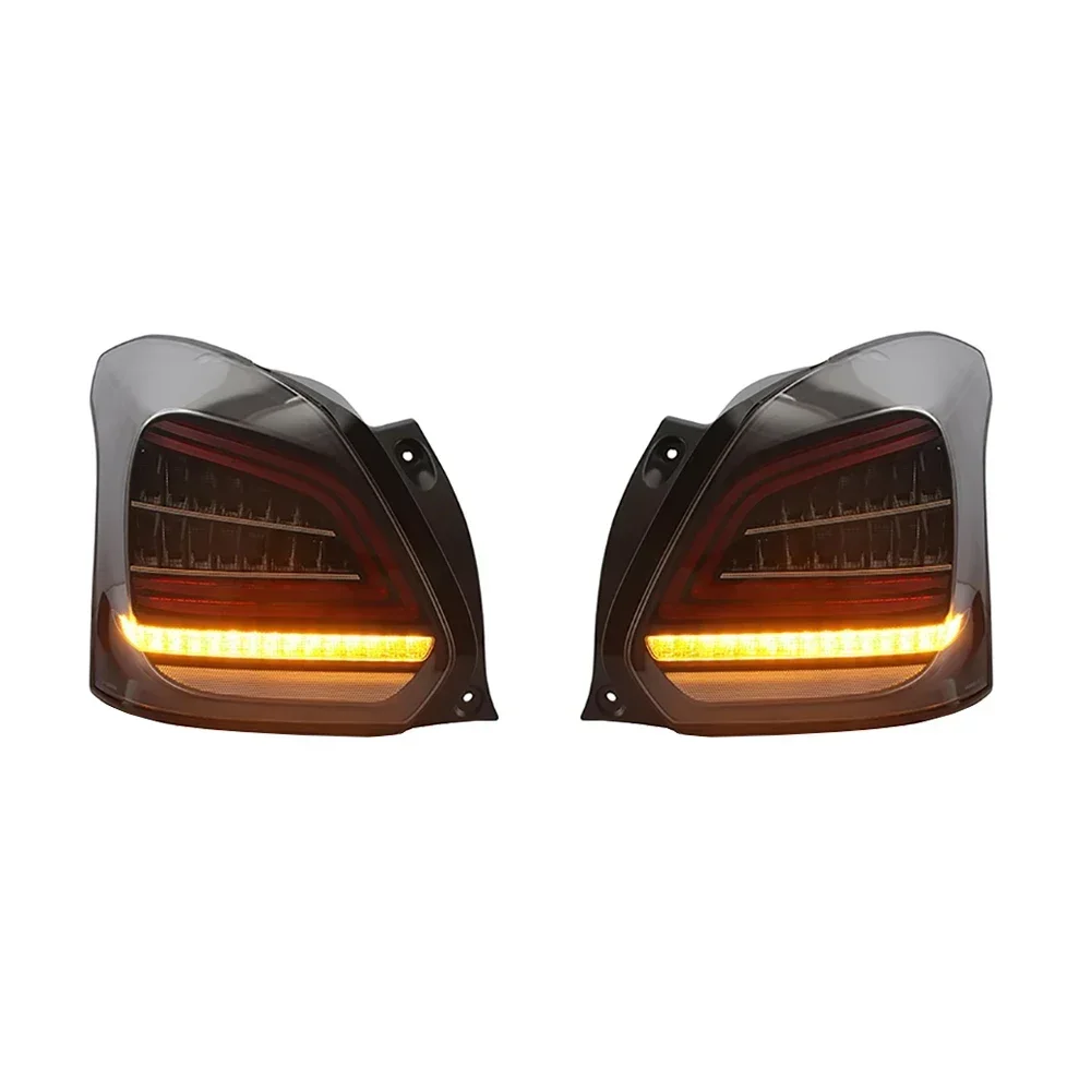 سيارة مصباح ليد خلفي تعديل مجموعة مصابيح خلفية لسوزوكي سويفت 2023 DRL الفرامل إشارة عكس الضوء المبيعات الساخنة قسط دائم