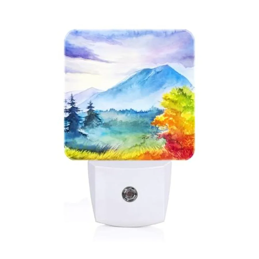 Square Night Light Lamp for Kids Bedroom Decor