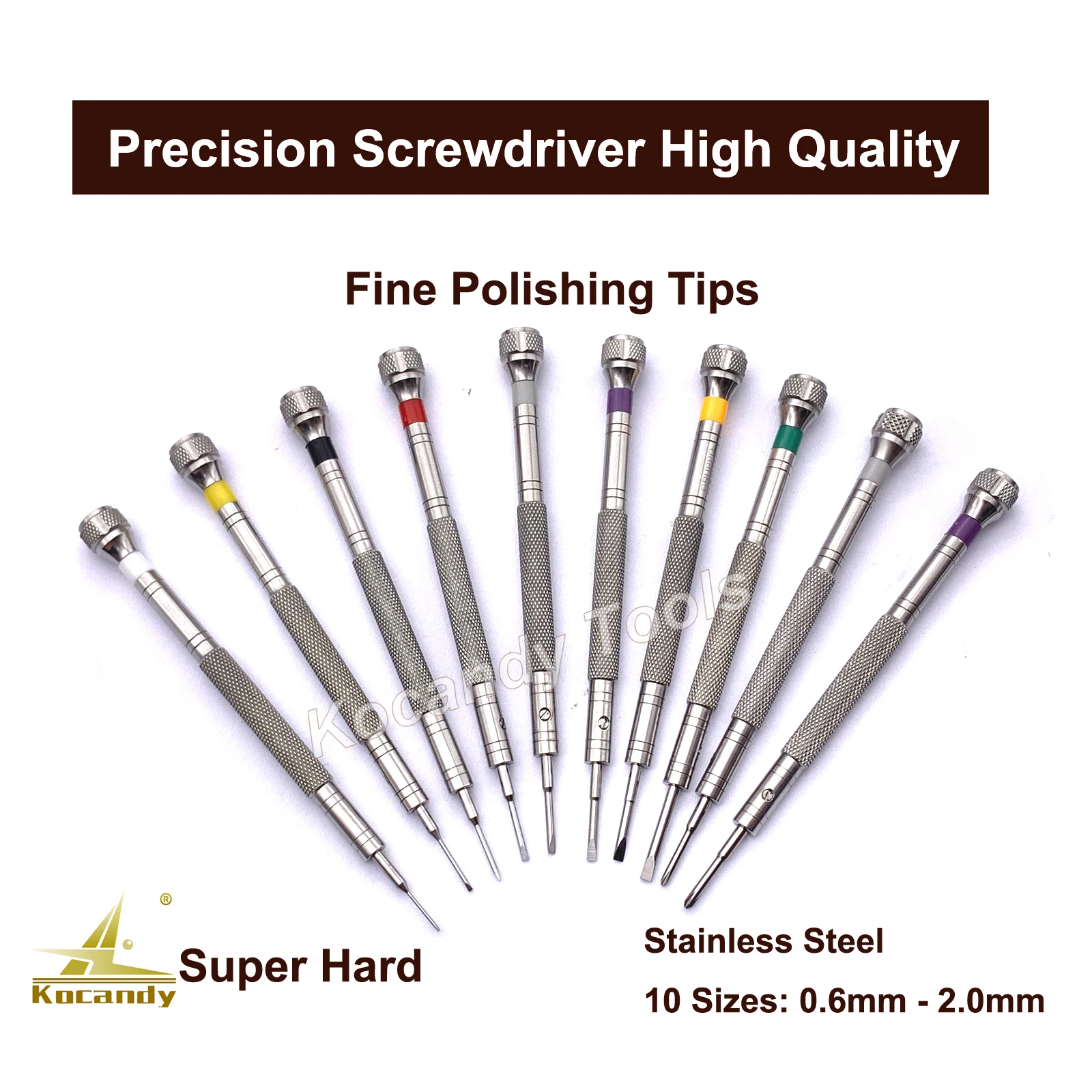 316 Stainless Steel  Precision Screwdriver 10 In 1 Set Watch Repair Tools Kit for Watchmakers Super Quality