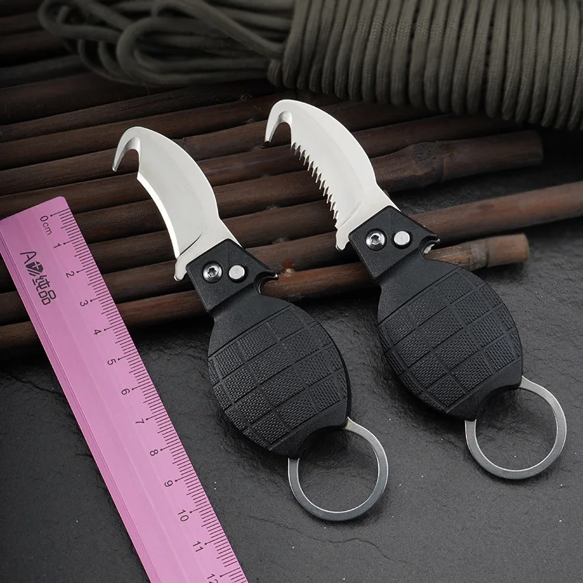 جديد في الهواء الطلق سكين محمول متعدد الأغراض تسلق الجبال هوك سكاكين صغيرة قابلة للطي مفتوحة صندوق قلادة صلابة عالية سكين EDC أدوات