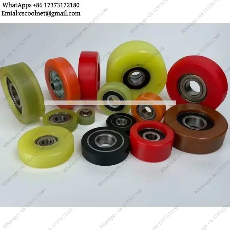 JS02 70298701P Dryer High Speed Wheel PU Coated Rubber Positioning Wheel for Washer-Dryer 1 PC