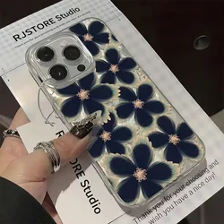 Purple Floral Patterns Phone Case For Xiaomi Redmi Note 14 13 12 Pro Plus 5G 12S 11S 10 Redmi 12 13C 14C 4G Shockproof Cover