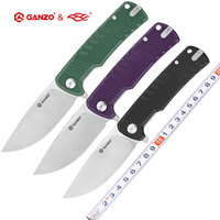 +-60HRC Ganzo G769 D2 blade G10 Handle Folding knife Survival tool Pocket Knife tactical outdoor tool