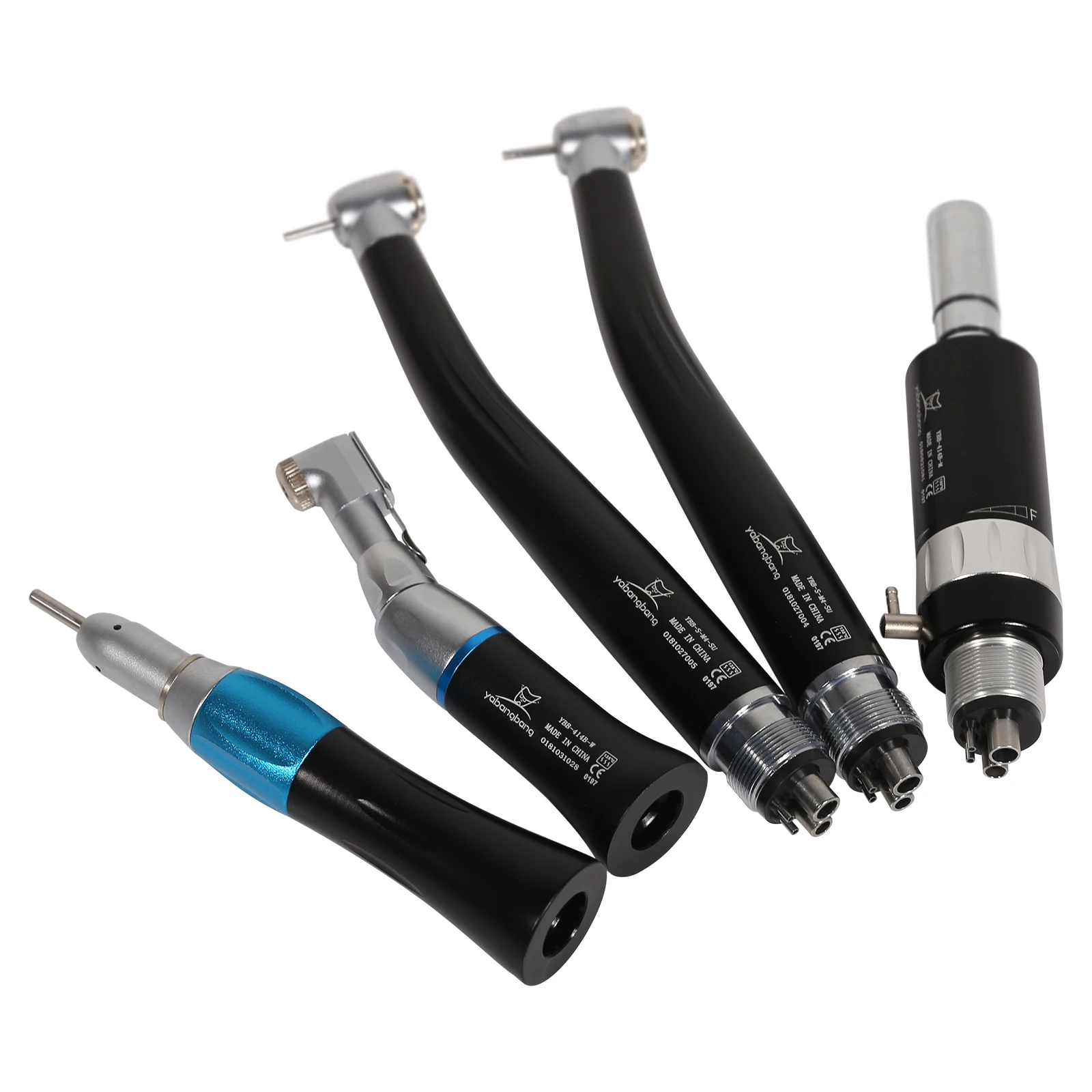 N-S-K Style den tal High&Low Speed Handpiece Kit Turbine 4-Hole Black Yabangbang