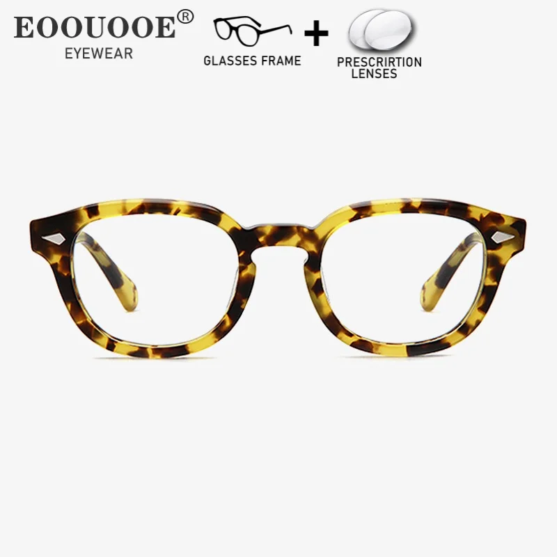 

Handmade Vintage Acetate glasses Aspherical Prescription Lenses Myopia Reading Progressive Eyewear Anti-Reflection Men women