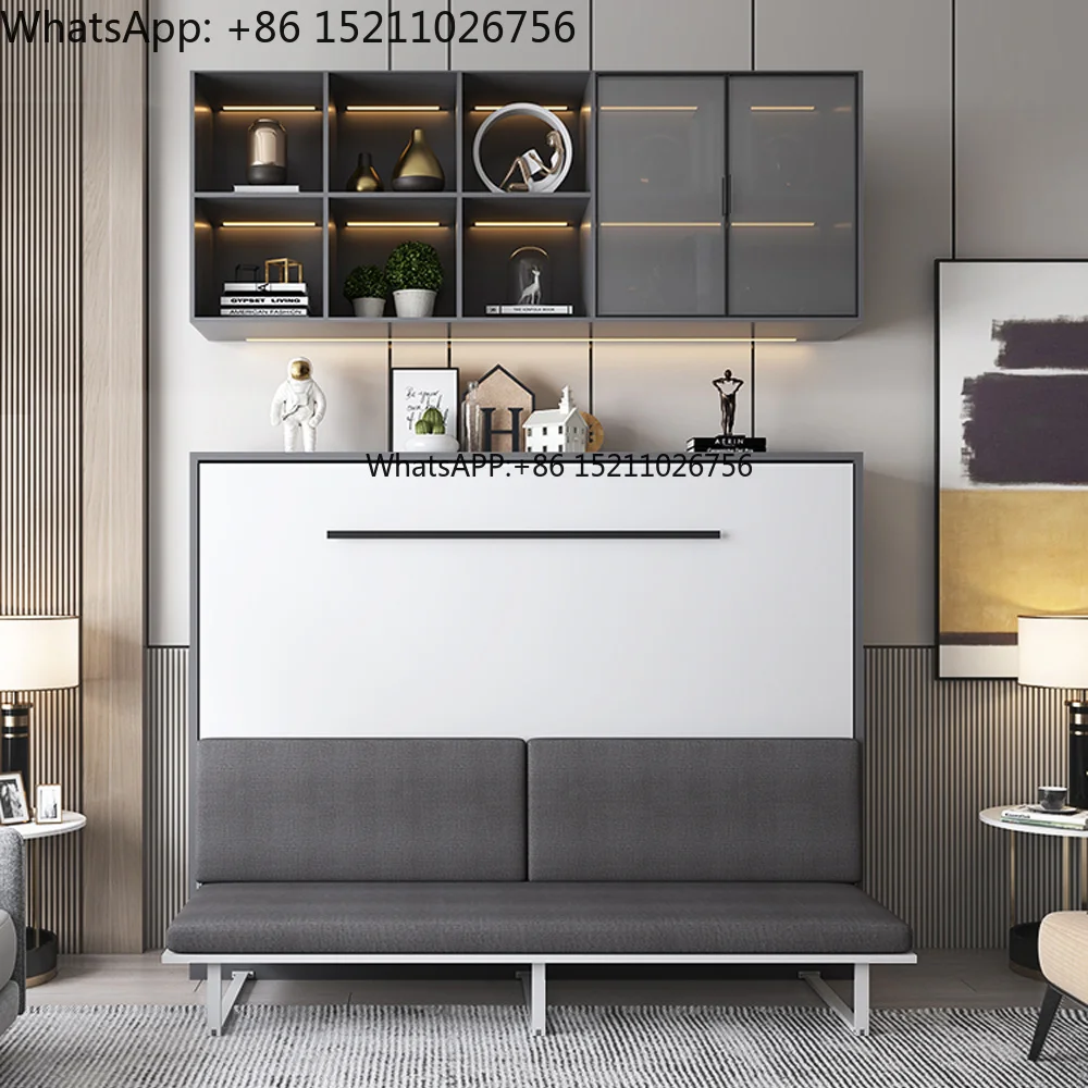 

Custom Made Children Bed Hidden Wall Beds Horizontal Folding Murphy Bed with Sofa Storage Smart Furniture