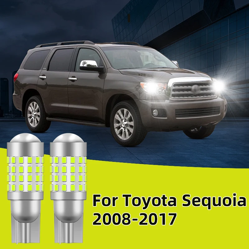 

2PCS For Toyota Sequoia 2008-2017 Car Led Bulb T10 W5W width lights side marker position Signal Lamp 12V 24V Clearance Lights