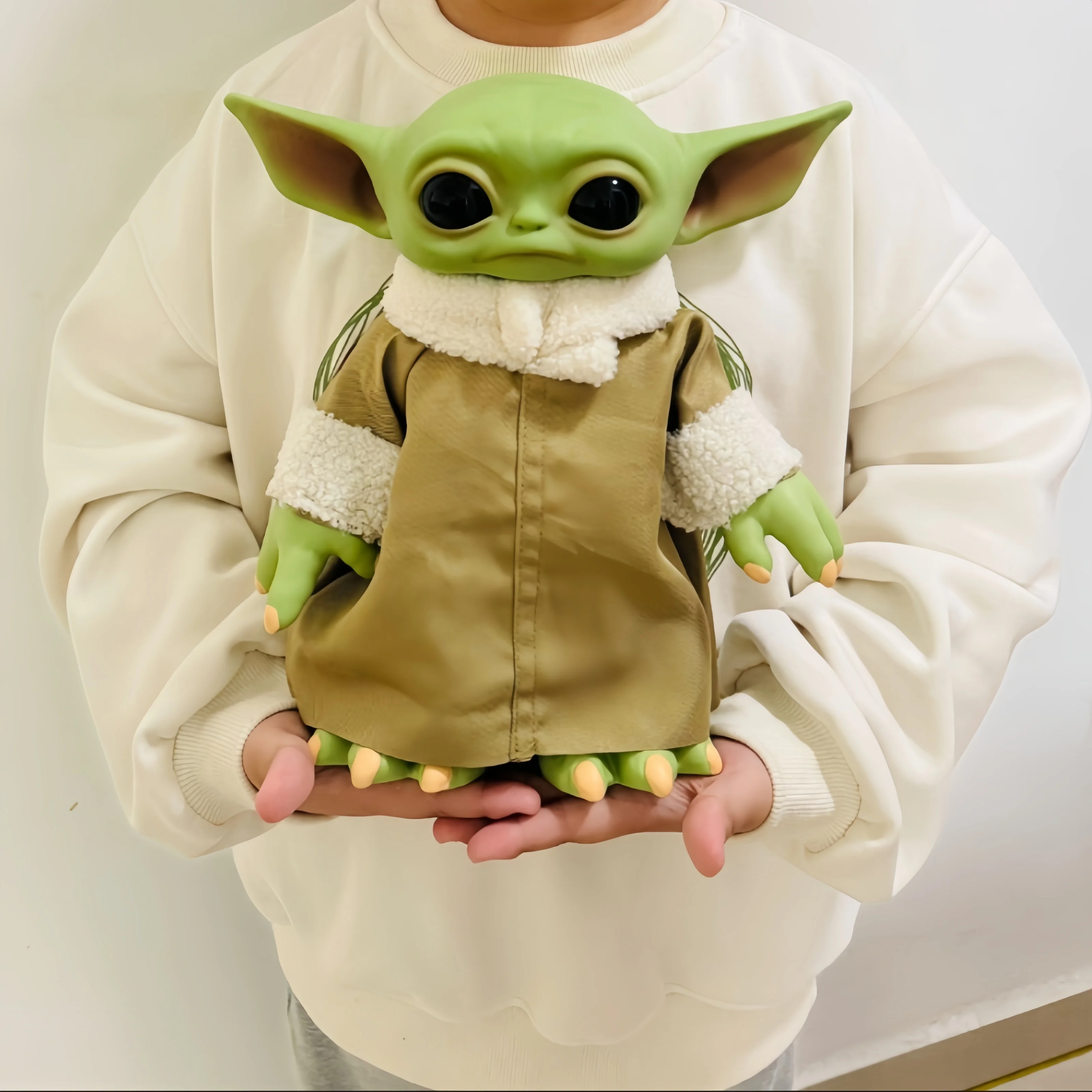 28cm Star Wars Pvc Yoda figura Grogu figuras de acción de peluche juguetes Yoda Baby The Mandalorian Anime muñecas regalos de navidad modelo de juguete