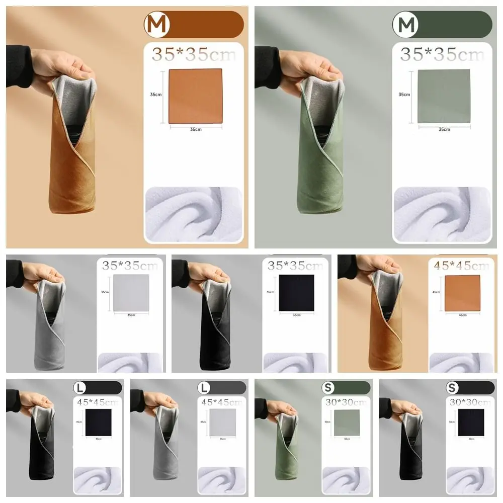 Sac de rangement pour appareil photo auto-adhésif en tissu pliant, tissu d'emballage pour appareil photo de photographie, enveloppe de protection anti-rayures, résistante à l'usure