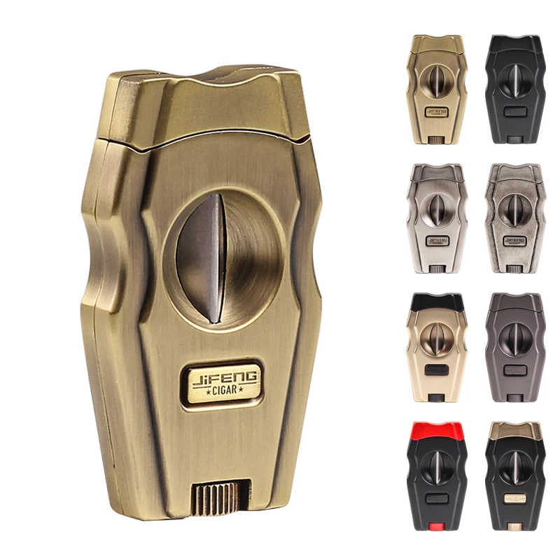 

Роскошный резак для сигар JF V из нержавеющей стали, карманный металлический модный стиль, нож для сигар, кубинские аксессуары для курения